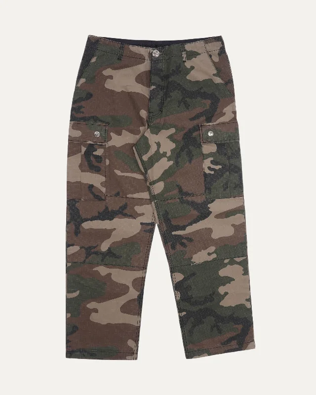 Camouflage Cargo Pants Modern Stretch Trousers