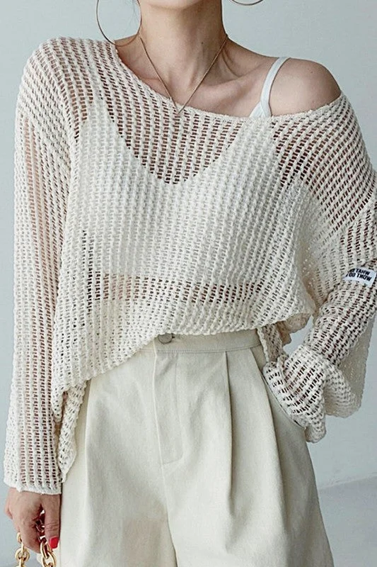 HOLLOW OUT OVERSIZE SWEATERS Stylish Fashionable Trendy