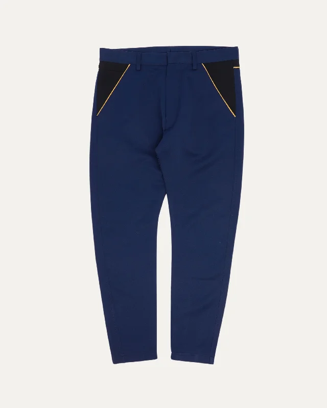 Colorblock Pants Comfortable Pleated Pants