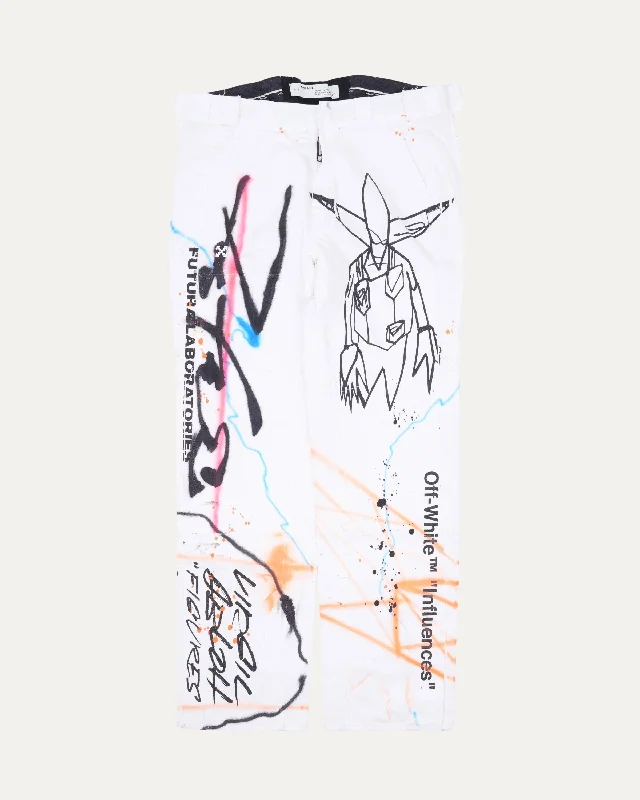 Futura Double Knee Carpenter Pants Relaxed Lounge Trousers