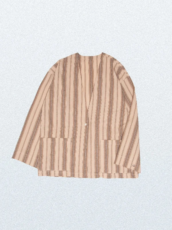 PAJAMA JACKET BEIGE Wool Fabric Cashmere Fabric Tweed Fabric