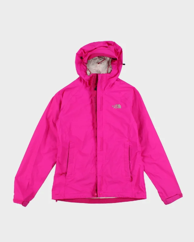 The North Face Bright Pink Hooded Jacket - XS Satin Fabric Silk Fabric Chiffon Fabric