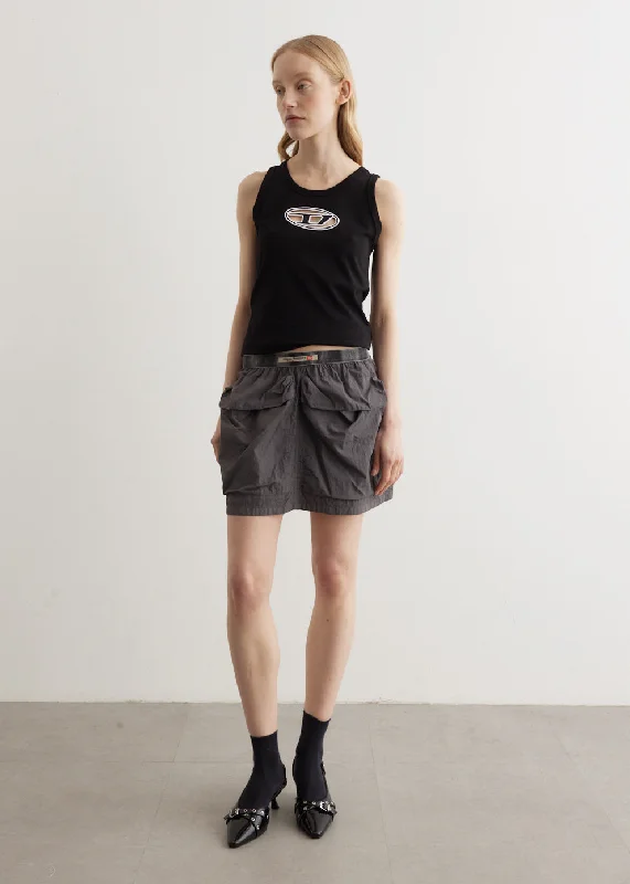 O-Misis Gonna Cargo Mini Skirt chiffon skirt lightweight