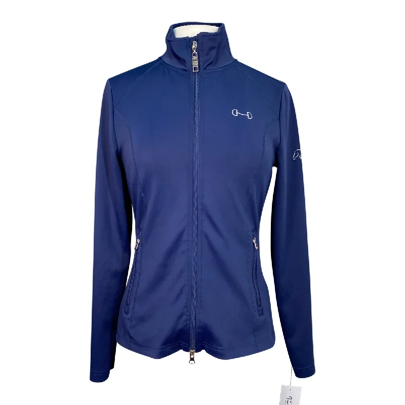 HKM Monaco Functional Jacket in Navy - Women's Small Welt Pockets Slit Pockets Flap Pockets