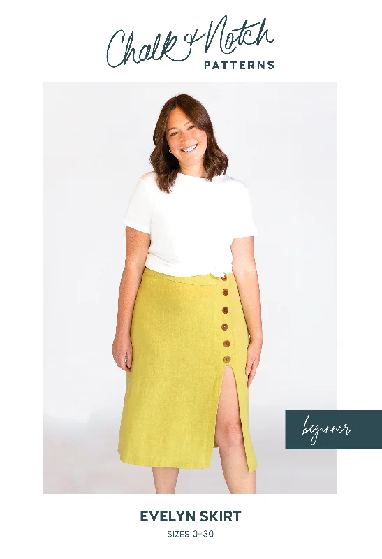 Evelyn Skirt - Sewing Pattern | Chalk and Notch Patterns leather skirt durable