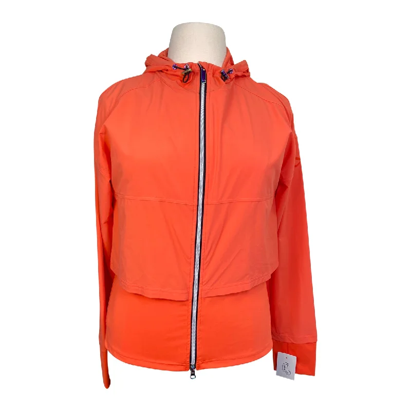 Dover Saddlery Stride™ Active Layered Jacket in Hot Coral - Women's Large Fitted Jacket Loose Jacket Oversized Jacket