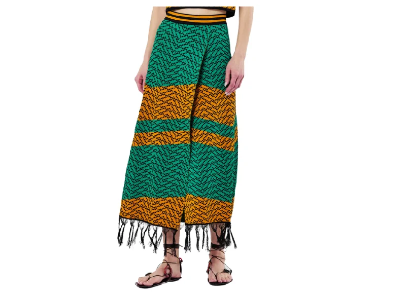 Dodo Bar Or Nala Fringe Skirt cashmere skirt rich