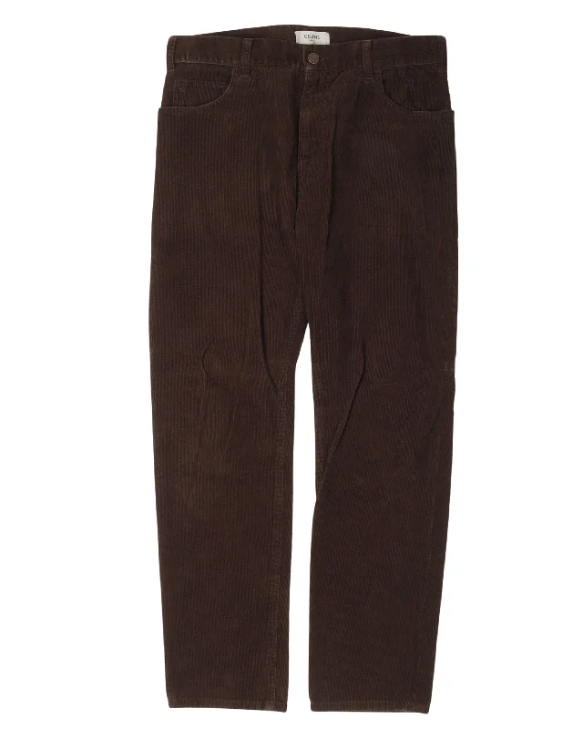 Corduroy Pants Comfortable Denim Trousers
