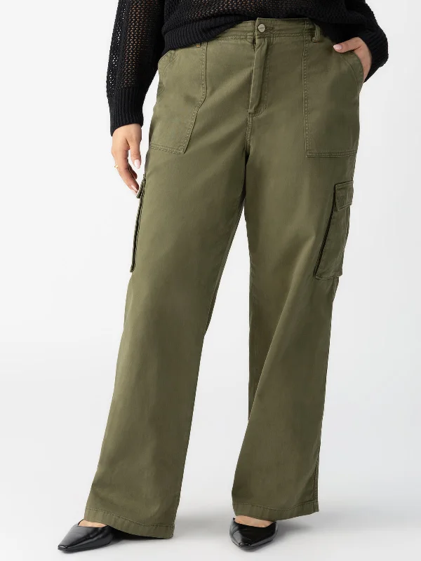 Reissue Cargo Standard Rise Pant Mossy Green Extended Sizing Trendy Velvet Pants
