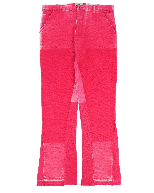 Carpenter Flare Pants Elegant Wool Trousers