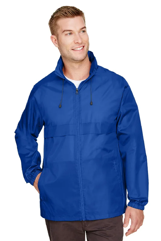 Team 365 Mens Zone Protect Water Resistant Full Zip Hooded Jacket - Royal Blue Jersey Jacket Tulle Jacket Batik Jacket