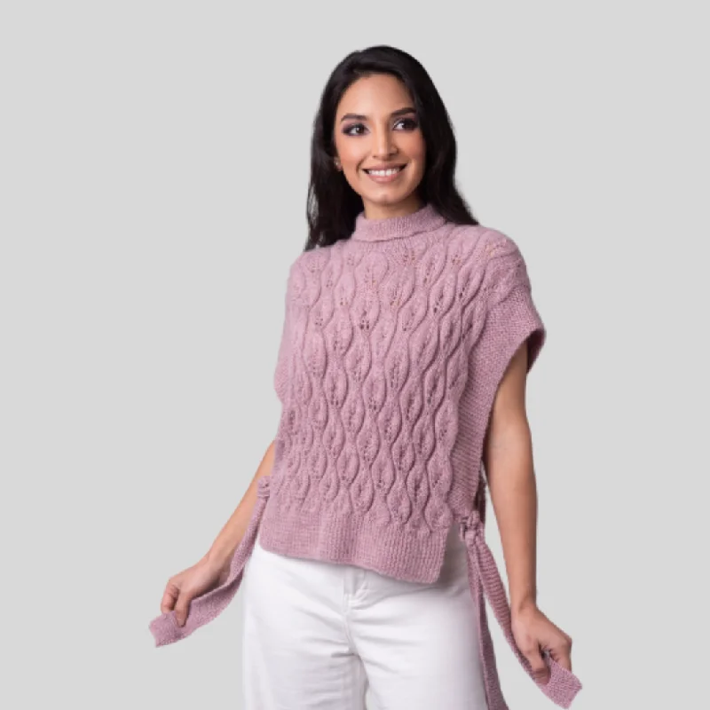 Antolina Cable Knit Sleeveless Sweater Modern Contemporary Chic