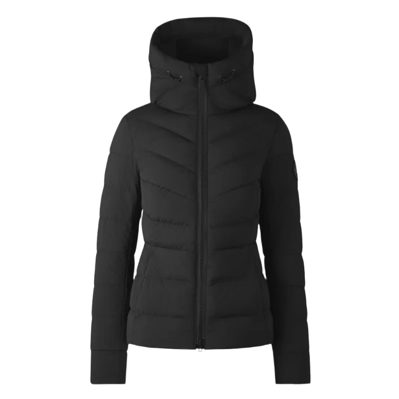 Canada Goose Women's Clair Jacket - Black Disc Front Pockets Side Pockets Patch Pockets