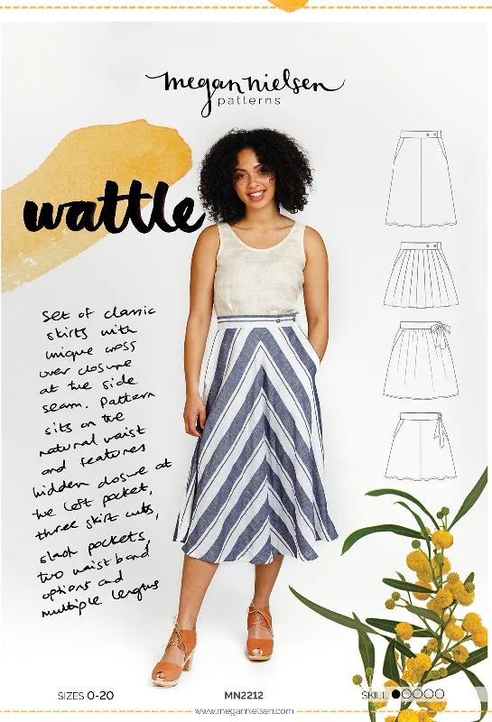 Wattle Skirt - Sewing Pattern | Megan Nielsen modal blend skirt