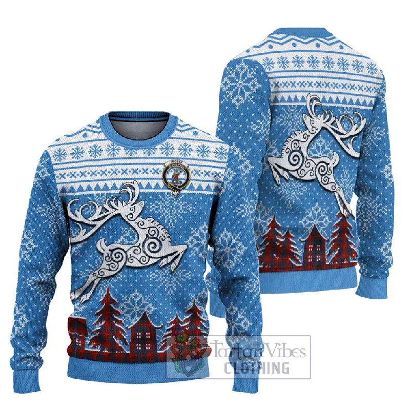 Fraser Clan Christmas Ugly Sweater Celtic Reindeer Style Casual Formal Business