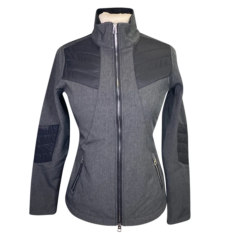 Kingsland 'Aubrey' Padded Jacket  in Grey - Women's Medium Denim Fabric Leather Fabric Suede Fabric