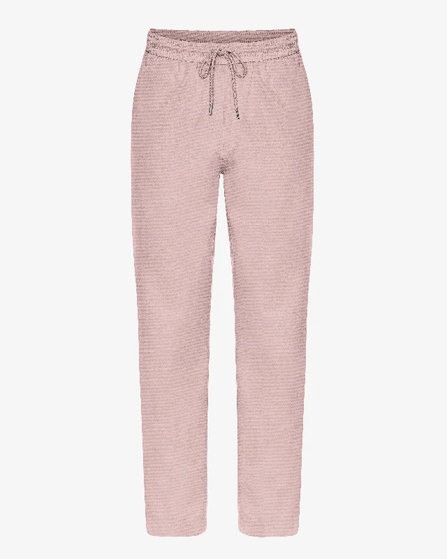 Organic Twill Pants - Faded Pink Relaxed Linen Pants