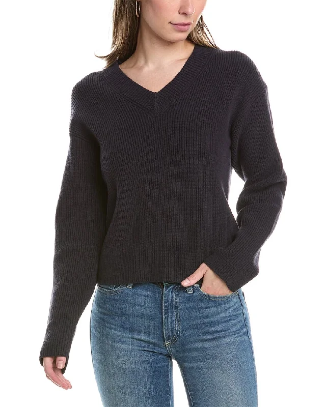 Vince Dropped-Shoulder Sweater Elegant Classic Vintage