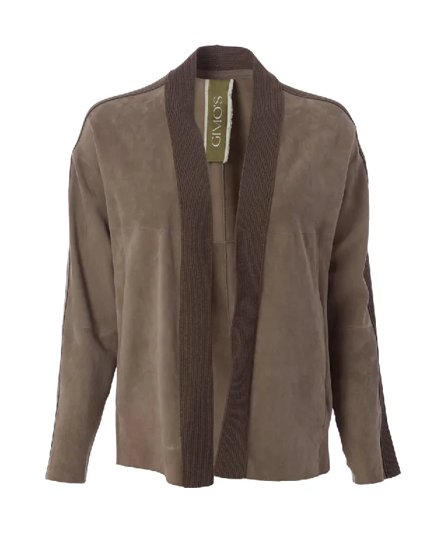 Suede Shirt Jacket Denim Fabric Leather Fabric Suede Fabric
