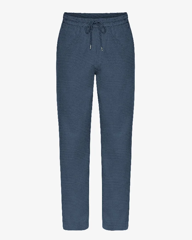 Organic Twill Pants - Petrol Blue Lightweight Linen Pants