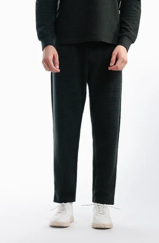 Ottoman Joggers Pants - Green Casual Skinny Fit Pants