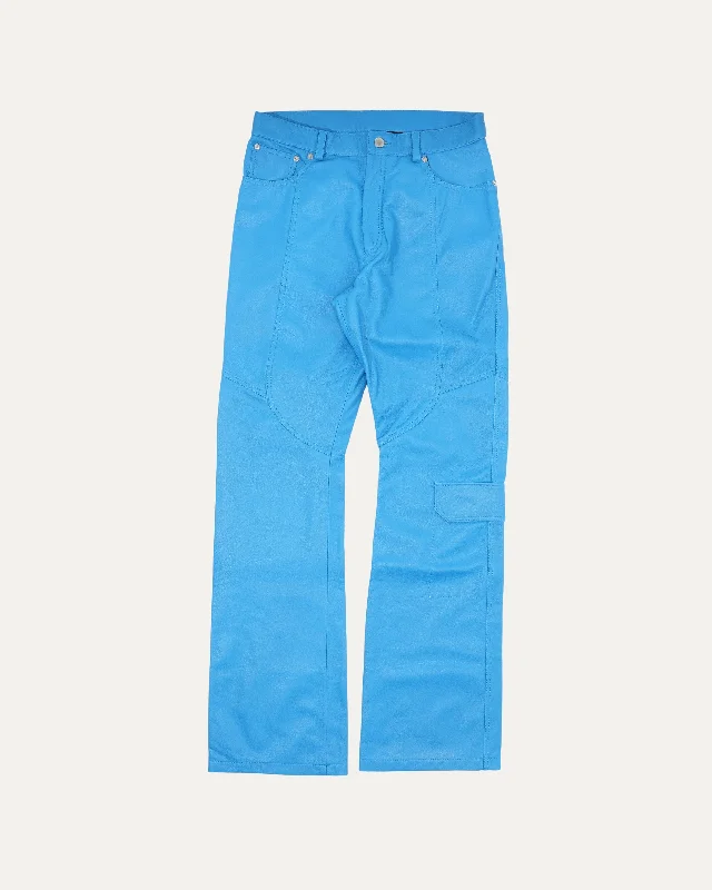 Leather Cargo Pants Stylish Paperbag Waist Pants