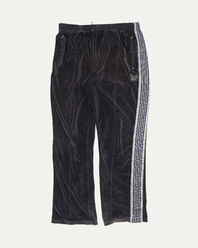 Velour Side Stripe Track Pants Trendy Work Pants