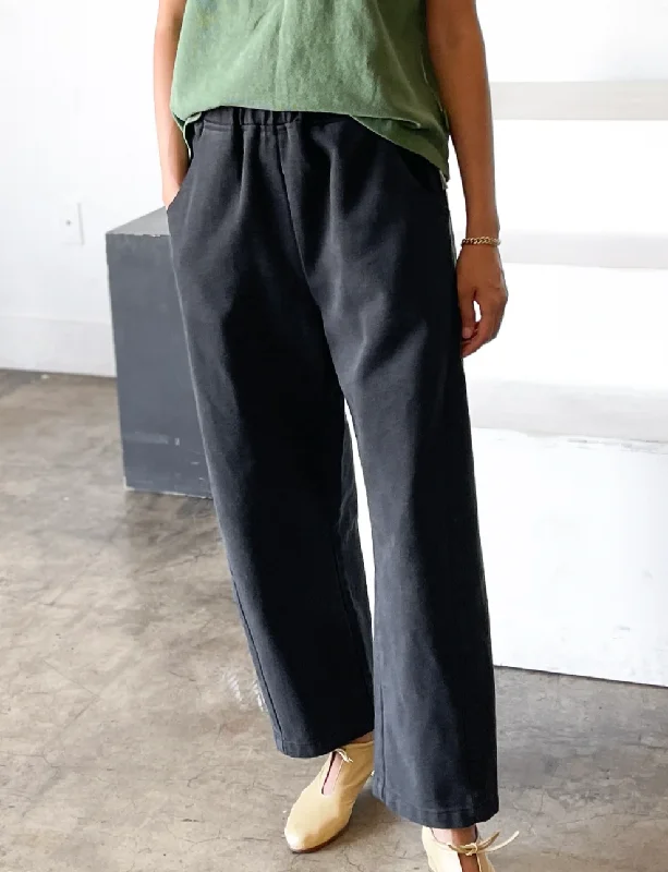 Arc Pant, Black Canvas Soft Cotton Pants