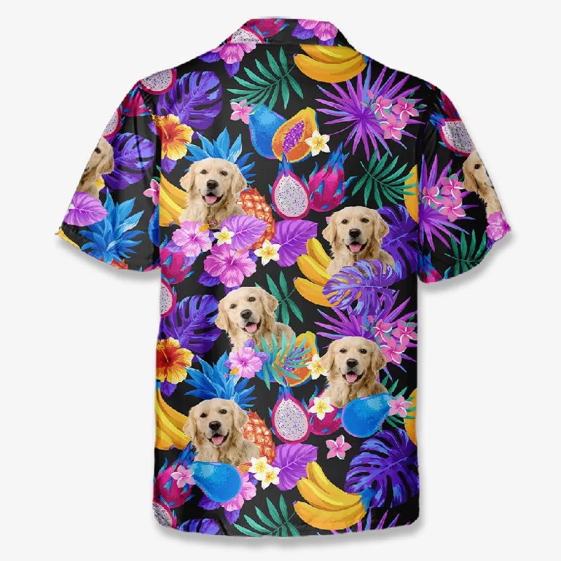 Custom Photo In The Mood For Summer - Dog & Cat Personalized Custom Unisex Tropical Hawaiian Aloha Shirt - Summer Vacation Gift, Gift For Pet Owners, Pet Lovers