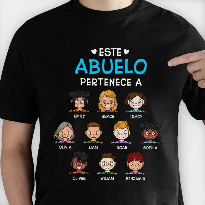 Este Abuelo Pertenece A - Personalized Unisex T-Shirt