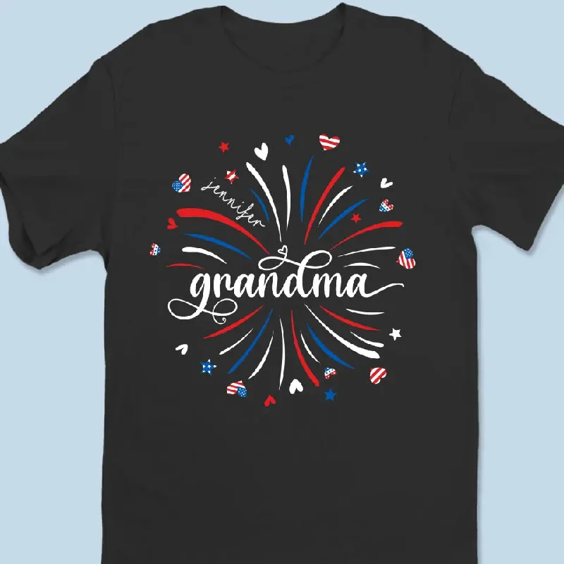 Grandma's Little Sweethearts - Family Personalized Custom Unisex T-shirt, Hoodie, Sweatshirt - Mother's Day, 4th Of July, Gift For Mom, Grandma