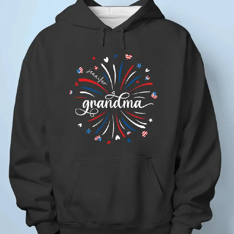 Grandma's Little Sweethearts - Family Personalized Custom Unisex T-shirt, Hoodie, Sweatshirt - Mother's Day, 4th Of July, Gift For Mom, Grandma