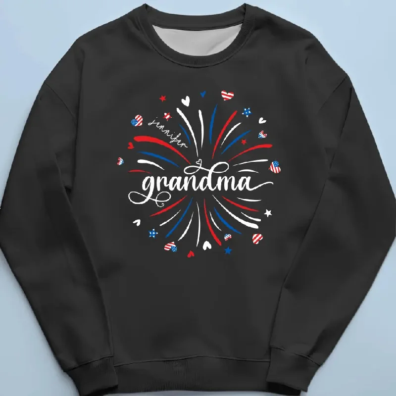 Grandma's Little Sweethearts - Family Personalized Custom Unisex T-shirt, Hoodie, Sweatshirt - Mother's Day, 4th Of July, Gift For Mom, Grandma