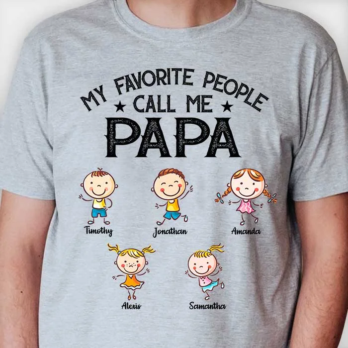 My Favorite People - Personalized Unisex T-Shirt