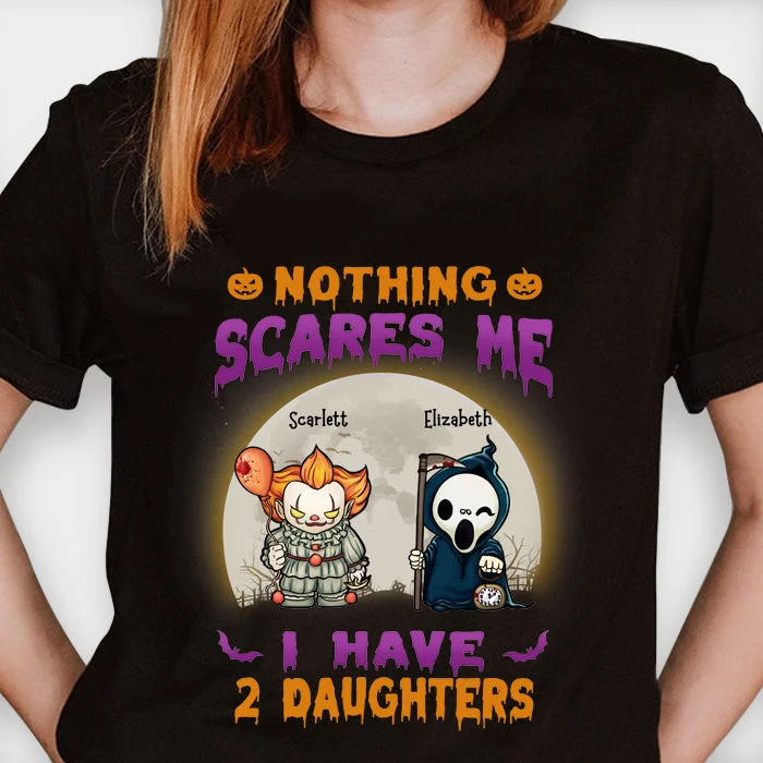 Nothing Scares Me - Personalized Unisex T-Shirt, Halloween Ideas.