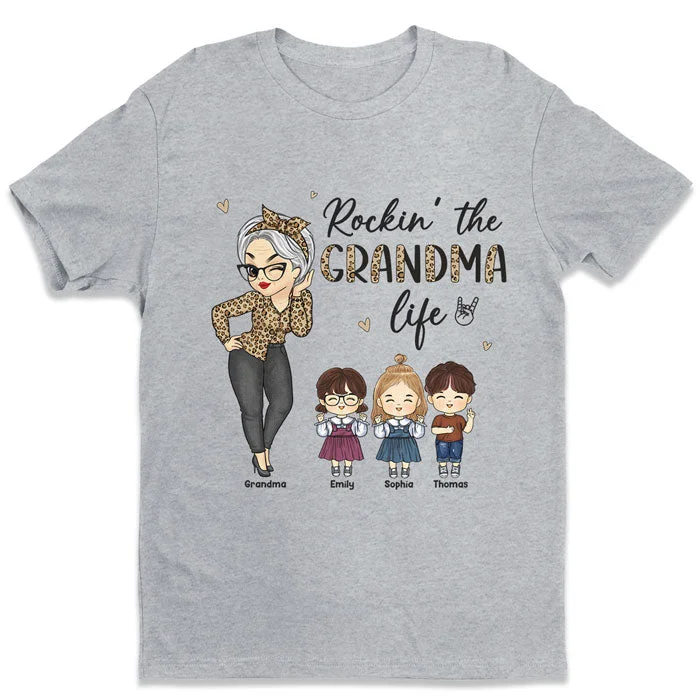 Rockin' The Nana Life - Family Personalized Custom Unisex T-shirt, Hoodie, Sweatshirt - Mother's Day, Birthday Gift For Mom, Grandma