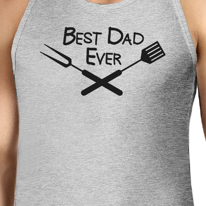 Best Bbq Dad Mens Grey Funny Design Graphic Tanks Unique Dad Gifts