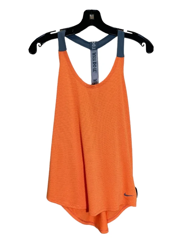 Orange Athletic Tank Top Nike Apparel, Size M