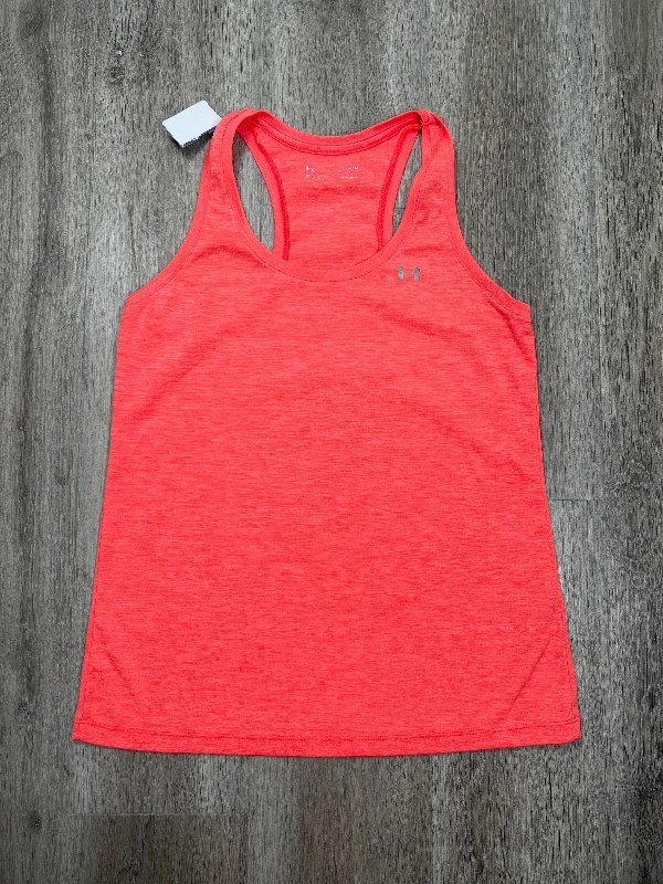 Orange Athletic Tank Top Under Armour, Size M