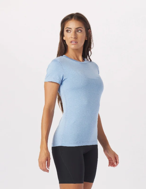 Simplicity Tee: Ice Blue Heather