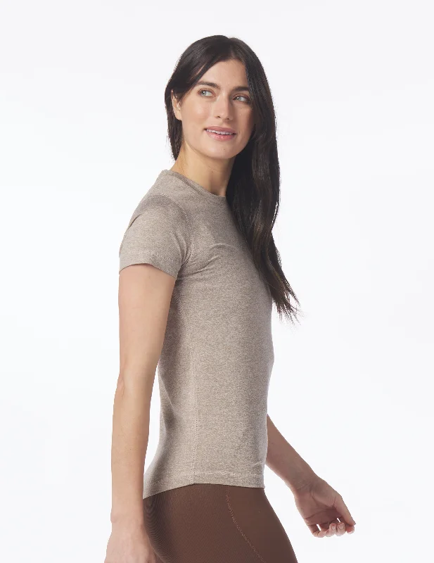 Simplicity Tee: Mocha Heather