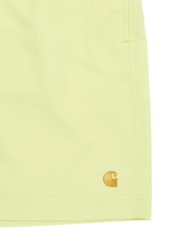 Carhartt WIP Chase Swim Trunks - Arctic Lime / Gold