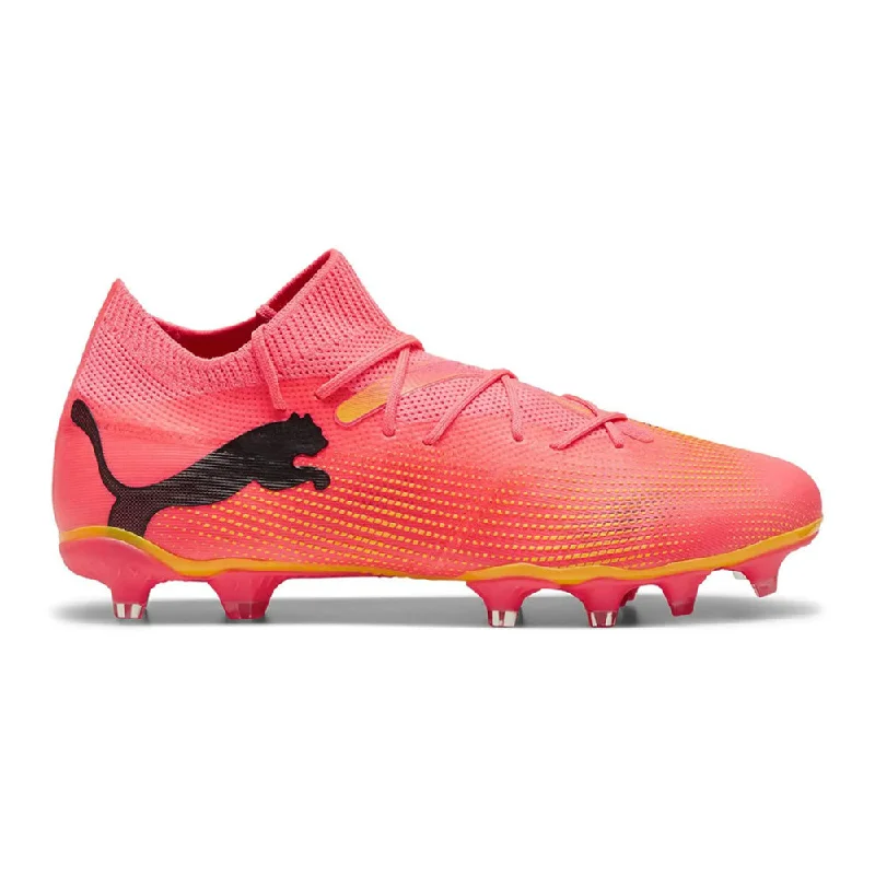 Puma Future 7 Match FG/AG Womens Football Boots (Sunset Glow/Black/Sun Stream)