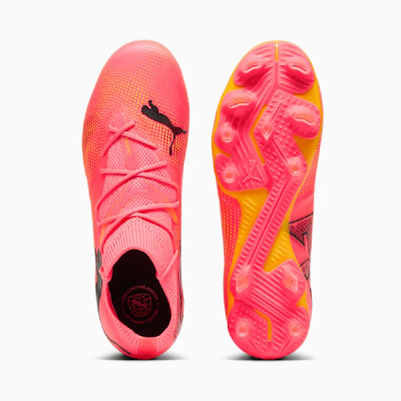 Puma Future 7 Match FG/AG Womens Football Boots (Sunset Glow/Black/Sun Stream)