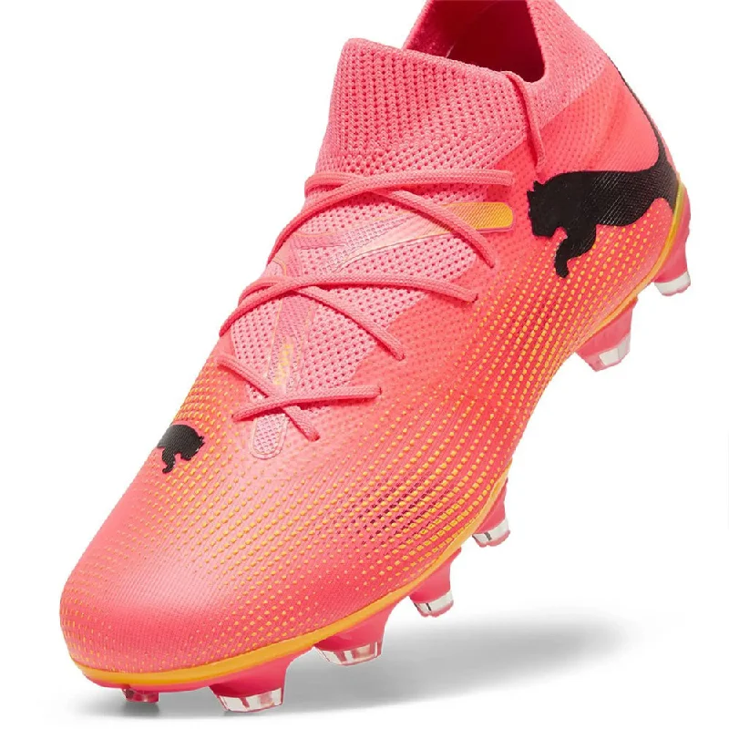 Puma Future 7 Match FG/AG Womens Football Boots (Sunset Glow/Black/Sun Stream)