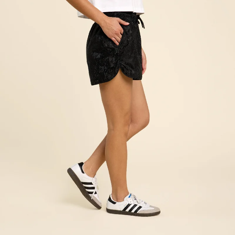 Retro Track Shorts | Black