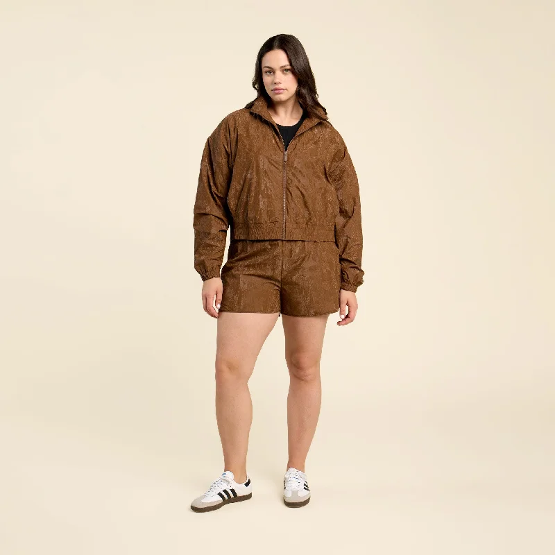 Retro Track Shorts | Chocolate