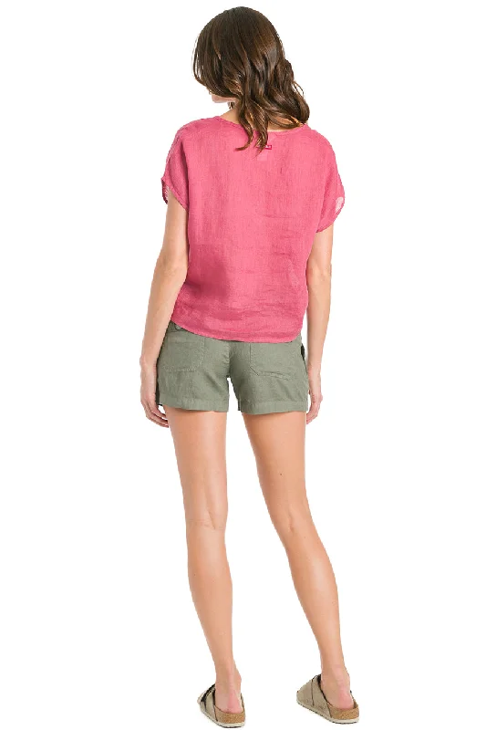 Slouchy Cargo Linen Short