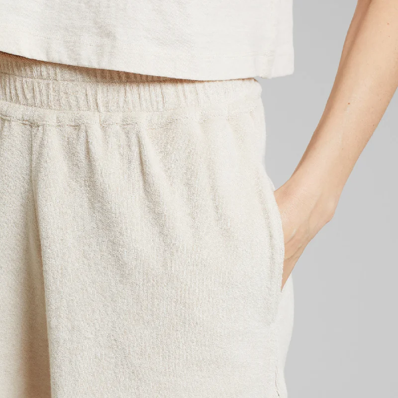 Terry Shorts Aspudden Oat White| DEDICATED