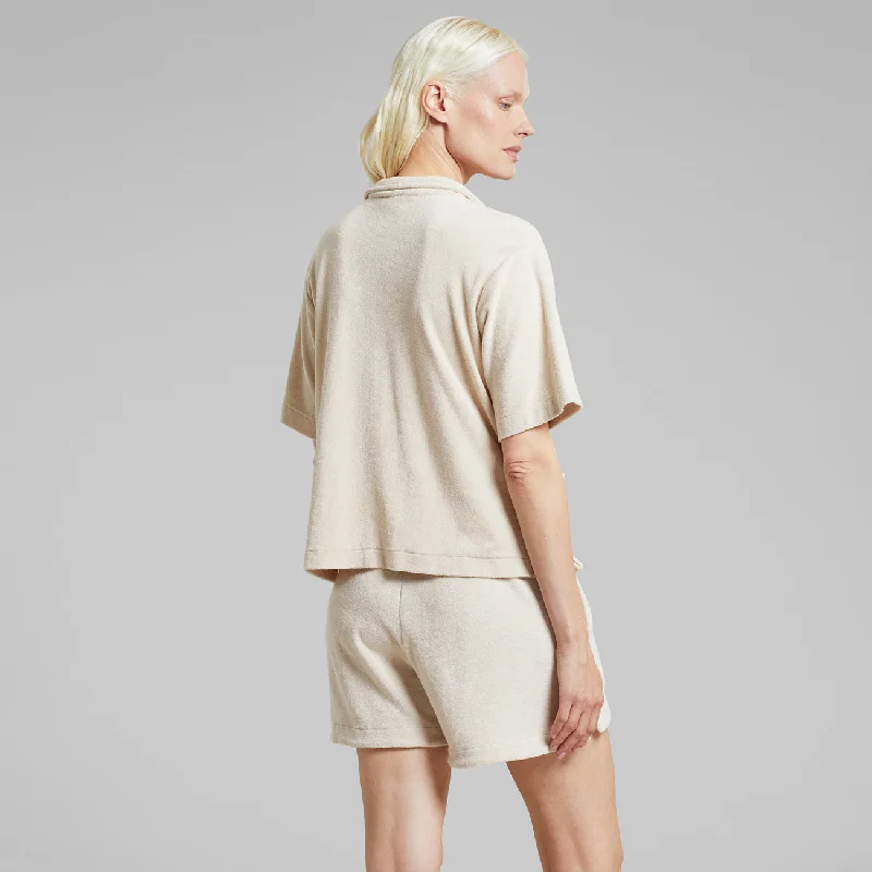 Terry Shorts Aspudden Oat White| DEDICATED